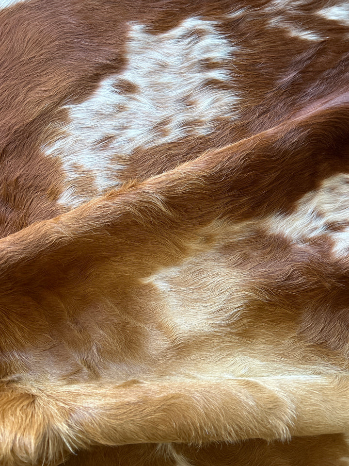 Cowhide Rug Premium 347 201cm x 179cm (79" x 70") - cowhiderugslondon.co.uk