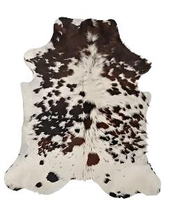 Small Cowhide Rug 201  1.78m x 1.63m (70" x 64") - cowhiderugslondon.co.uk