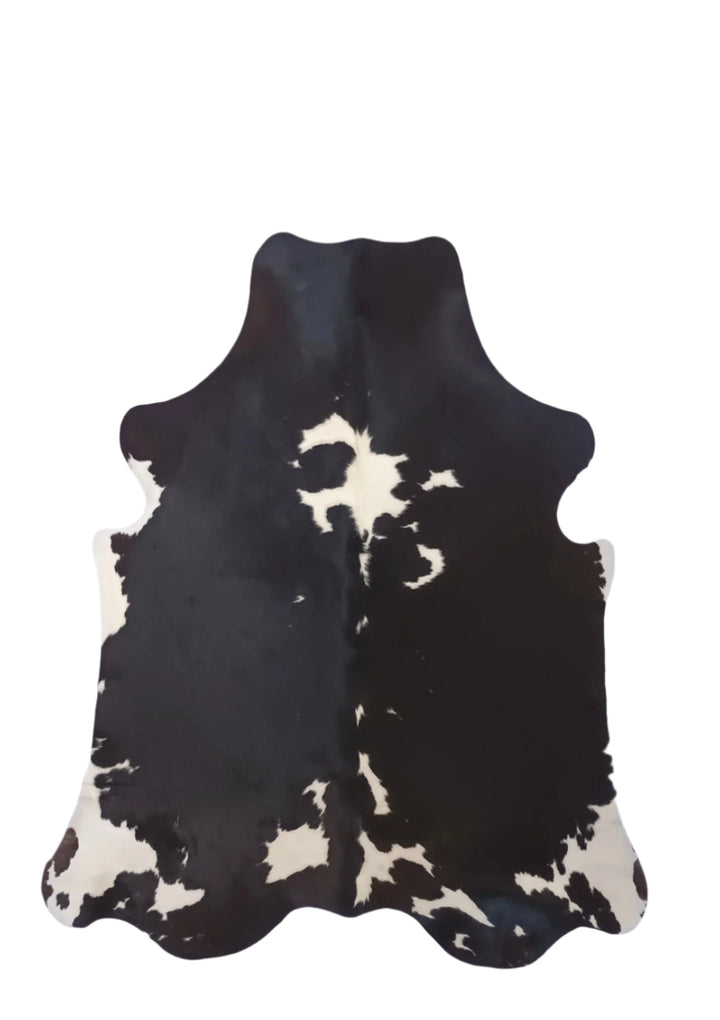 Cowhide Rug Premium 324 205cm x 175cm (81" x 69") Black and white - cowhiderugslondon.co.uk