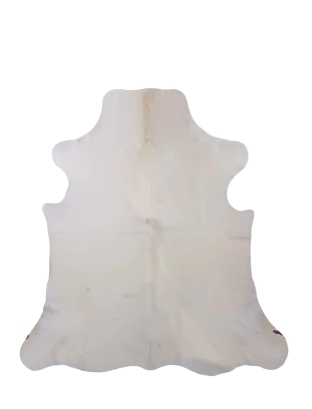 Premium Cowhide Rug 446 208cm x 192cm (82" x 76") White Cream - cowhiderugslondon.co.uk