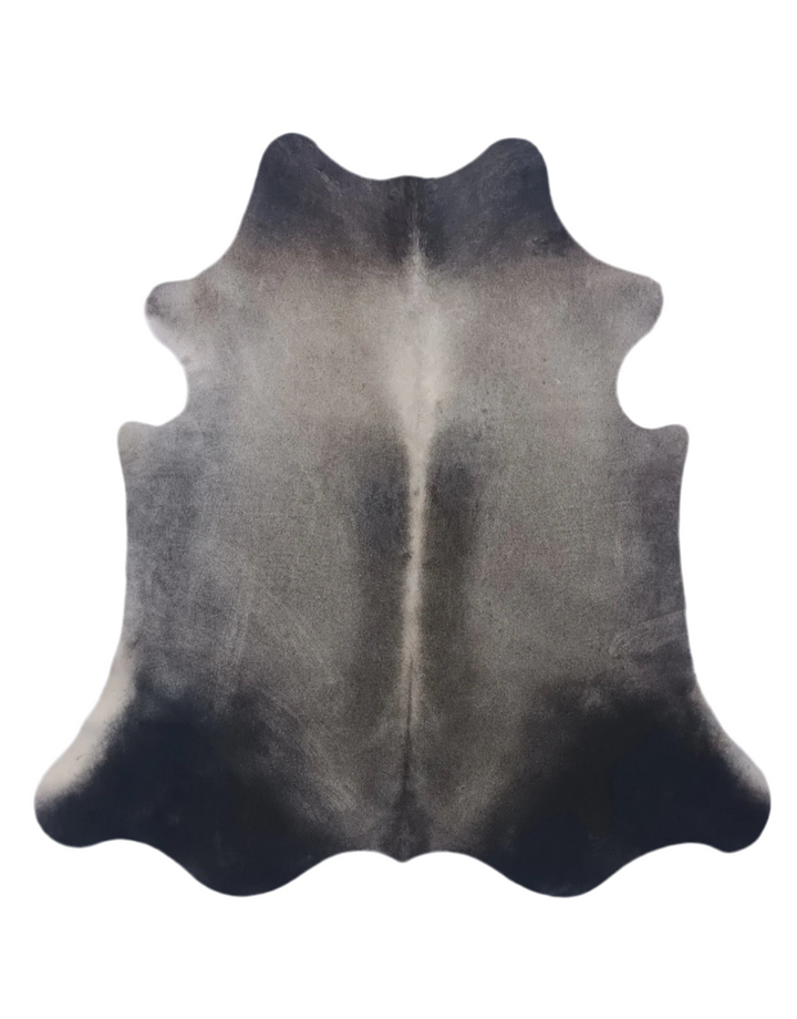 Premium Cowhide Rug 350 198cm x 200cm (78" x 79") - Grey-cowhiderugslondon.co.uk