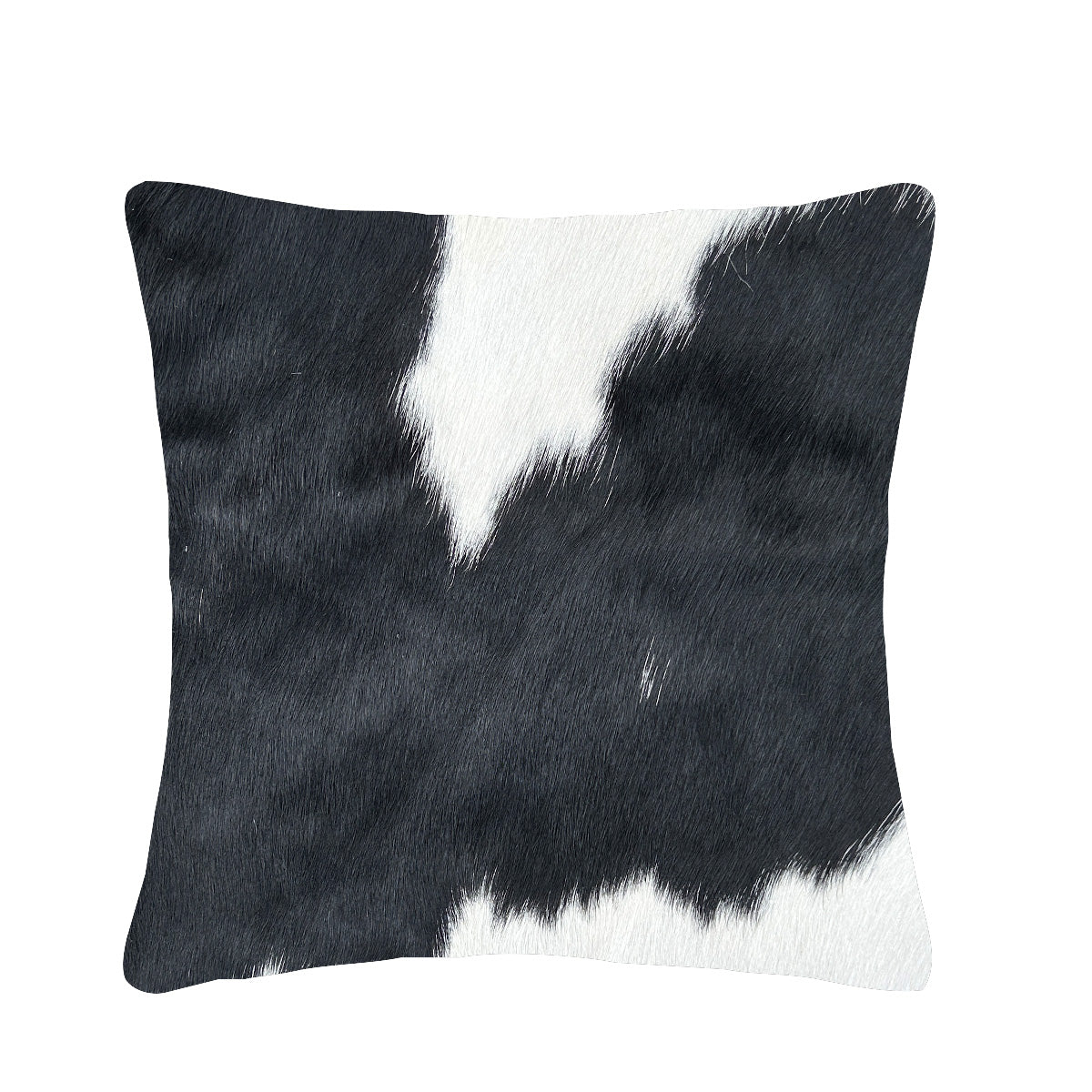 Cowhide cushion 39cm X 39cm C60 Black and White cowhiderugslondon