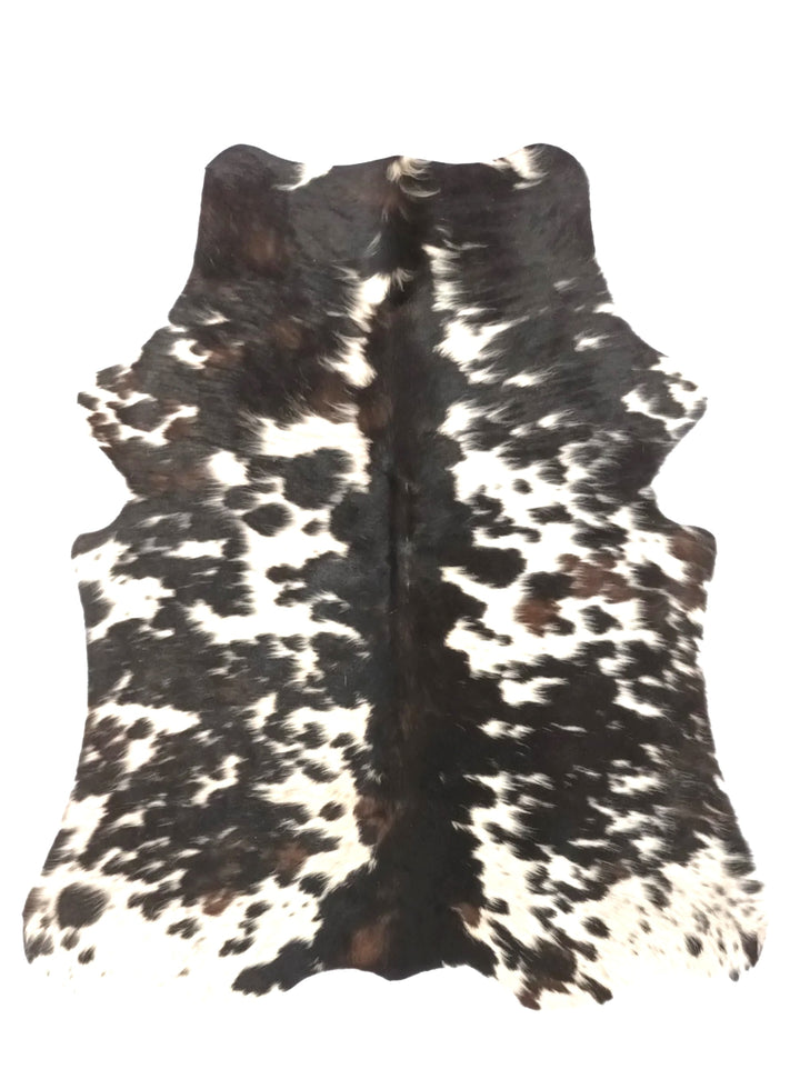 Cowhide Rug 157 1.50m x 1.32m touch of brown Extra Small - cowhiderugslondon.co.uk