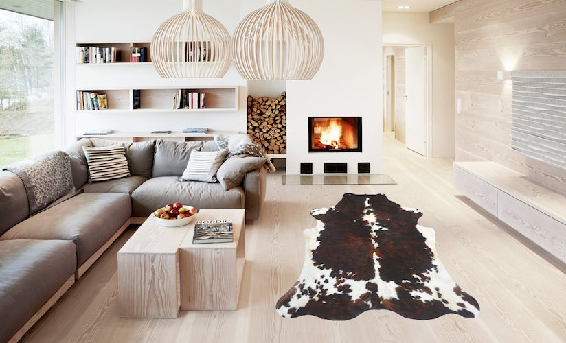 Premium Cowhide Rug DL564        230cm x 220cm - cowhiderugslondon.co.uk