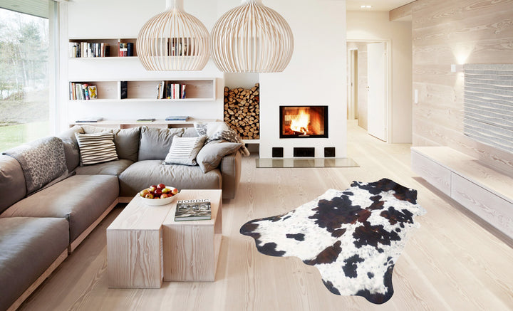 Premium Cowhide Rug AB201  XXL   230cm x 204cm - cowhiderugslondon.co.uk