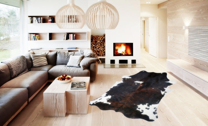 Premium Cowhide Rug AB148 247cm x 208cm - cowhiderugslondon.co.uk