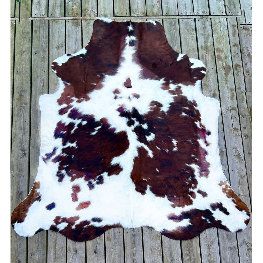 Premium Cowhide Rug AM245  205cm x 194cm - cowhiderugslondon.co.uk