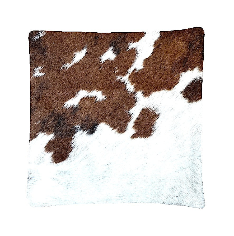 Cowhide cushion reverse Suedette 39cm X 39cm - cowhiderugslondon.co.uk