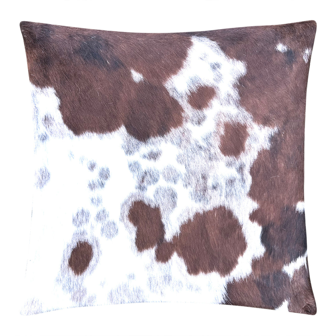 Cowhide cushion reverse Suedette 39cm X 39cm - cowhiderugslondon.co.uk