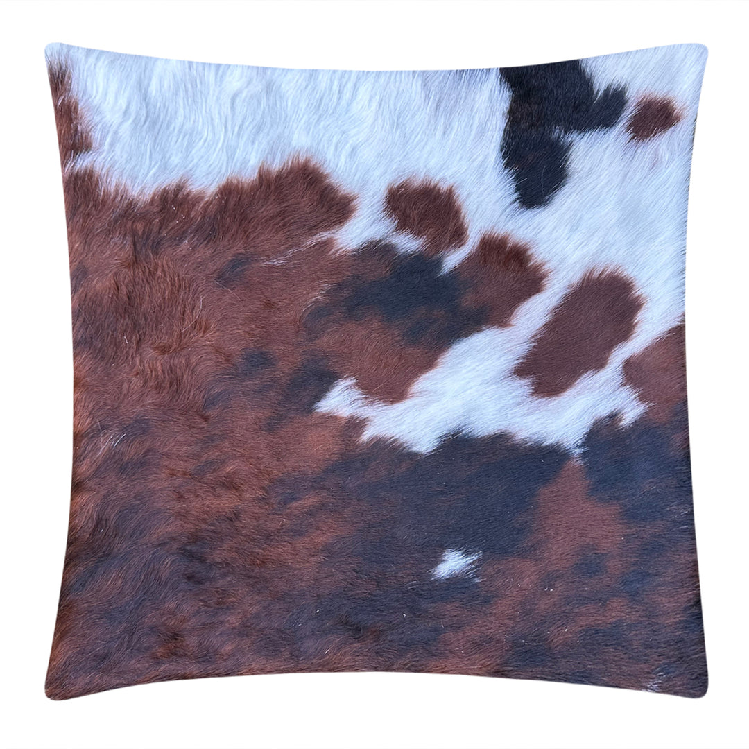 Cowhide cushion reverse Suedette 39cm X 39cm - cowhiderugslondon.co.uk