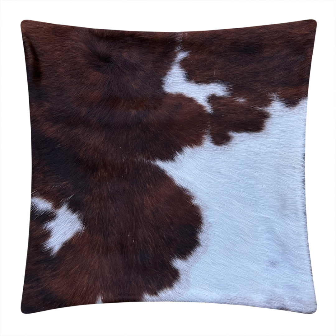 Cowhide cushion reverse Suedette 39cm X 39cm - cowhiderugslondon.co.uk