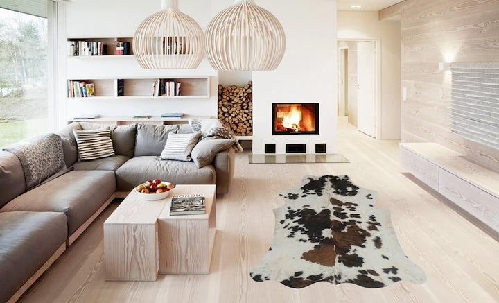 Premium Cowhide Rug DL549     225cm x 190cm - cowhiderugslondon.co.uk