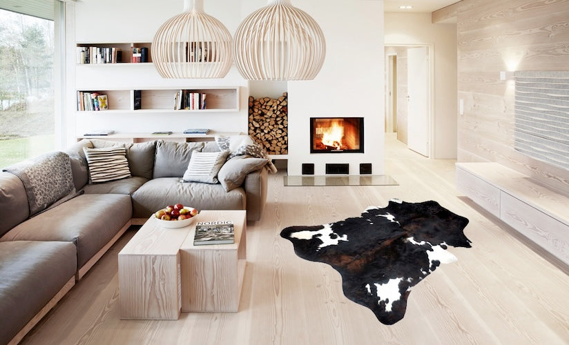 Premium Cowhide Rug AB177        230cm x 200cm - cowhiderugslondon.co.uk