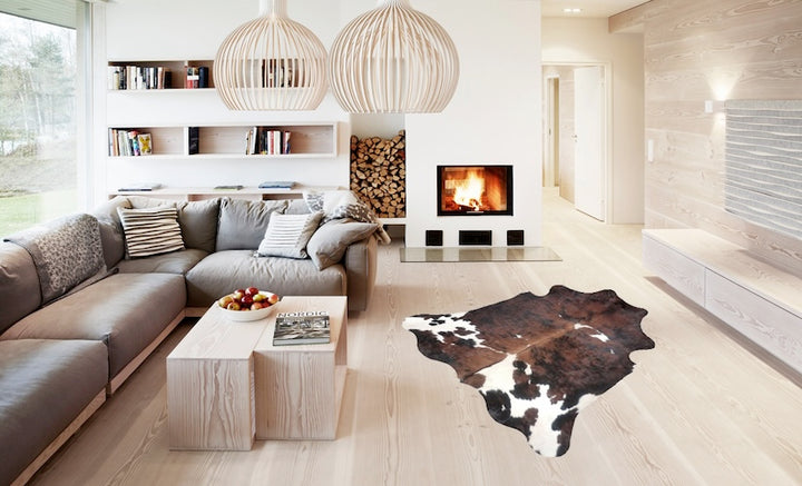 Premium Cowhide Rug AB174       233cm x 206cm - cowhiderugslondon.co.uk